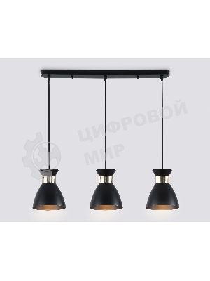 Светильник Ambrella light TR8469/3 BK/FGD черный/золото E27/3 max 60W 550*135*1000