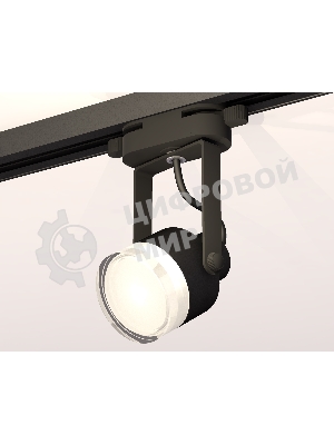Светильник Ambrella light XT6602083 PBK/FR/CL черный полированный/белый матовый/прозрачный MR16 GU10 (C6602, N6241)