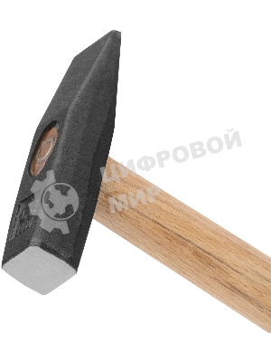 Молоток слесарный Сибртех 300 г, квадратный боек, деревянная рукоятка