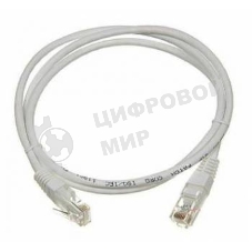 Патч-корд LANMASTER TWT RJ-45 (m)-RJ-45 (m) cat.5e 0.5м серый
