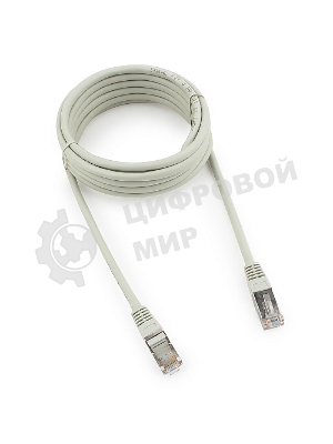 Патч-корд FTP Cablexpert cat.5e, 3м, литой, многожильный серый