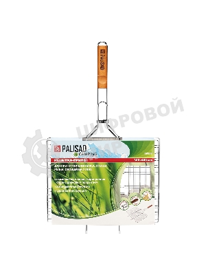 Решетка-гриль Camping Palisad 300х400 мм, хромир.