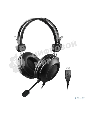 Гарнитура A4Tech HU-35 чёрный, проводная