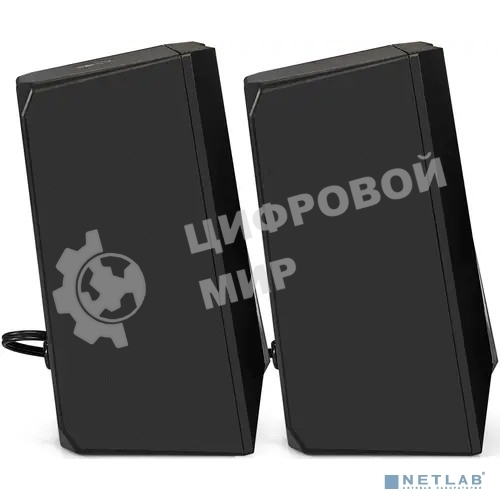 Акустическая система 2.0 ExeGate EX289688RUS Accord 240 (питание USB, 2х3Вт (6Вт RMS), 60-20000Гц, черный, RGb подсветка)