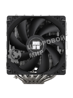 Кулер для процессора Thermalright Peerless Assassin 120 SE черный (4-pin PWM, 155мм, Ni/Cu, 6x6мм, 2x120мм, 66.17CFM, 25.6dBA, 1550RPM, S: 1200, 1700, 1851, 115X, AM4, AM5, silver, black)