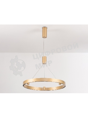 Подвесной светодиодный светильник Ambrella light FL5846/1+3 GD золото 40W 3000K/4200K/6400K D600*1200 (без ПДУ)