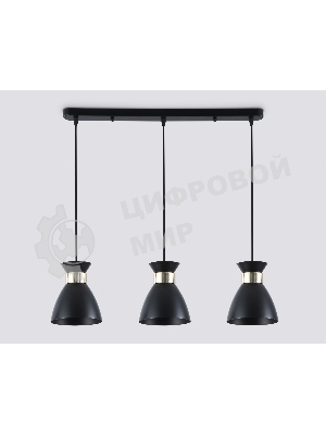 Светильник Ambrella light TR8469/3 BK/FGD черный/золото E27/3 max 60W 550*135*1000