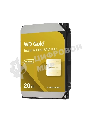 Жесткий диск HDD WD Gold 20Tb 7200rpm SATA 512Mb 3.5