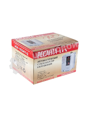 Стабилизаторы напряжения Ресанта АСН-1 500 Н/1-Ц 63/6/20 Стабилизатор Lux 220В±8%, Габариты 206х133х230, Вес 4,5кг