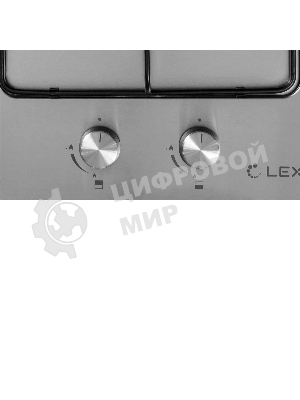 Газовая варочная панель LEX GVS 320 IX1000/3000Вт 2конфорки нерж.сталь