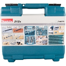 Набор принадлежностей Makita E-06270 212 предметов (жесткий кейс)