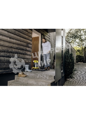 Строительный пылесос Karcher WD 3 S V-17/4/20 желтый, 1000 Вт, уборка сухая/сбор воды, пылесборник мешок/контейнер, 17 л