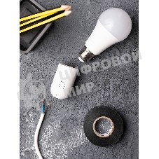 Патрон Е27 пластиковый подвесной термостойкий пластик бел. PROxima