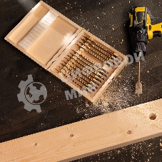 Набор сверл Matrix перовых по дереву, 6-8-10-12-13-14-16-18-19-20-22-24-25 мм 13 шт дерев