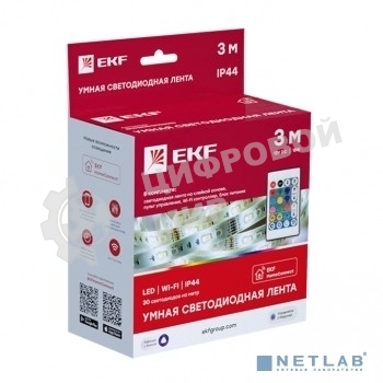 Лента светодиодная умная EKF slswf-3-rgbw Connect RGBW 3m