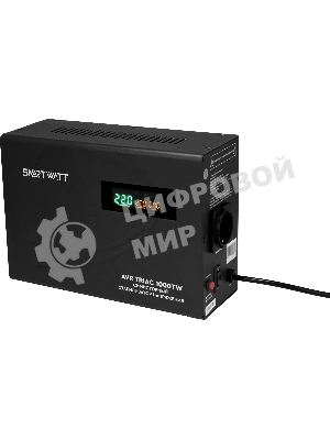 Стабилизатор напряжения Smartwatt AVR Triac 1000TW 1000ВА черный