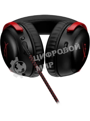 Гарнитура HyperX Cloud III чёрный-красный, проводная, 3.5 мм