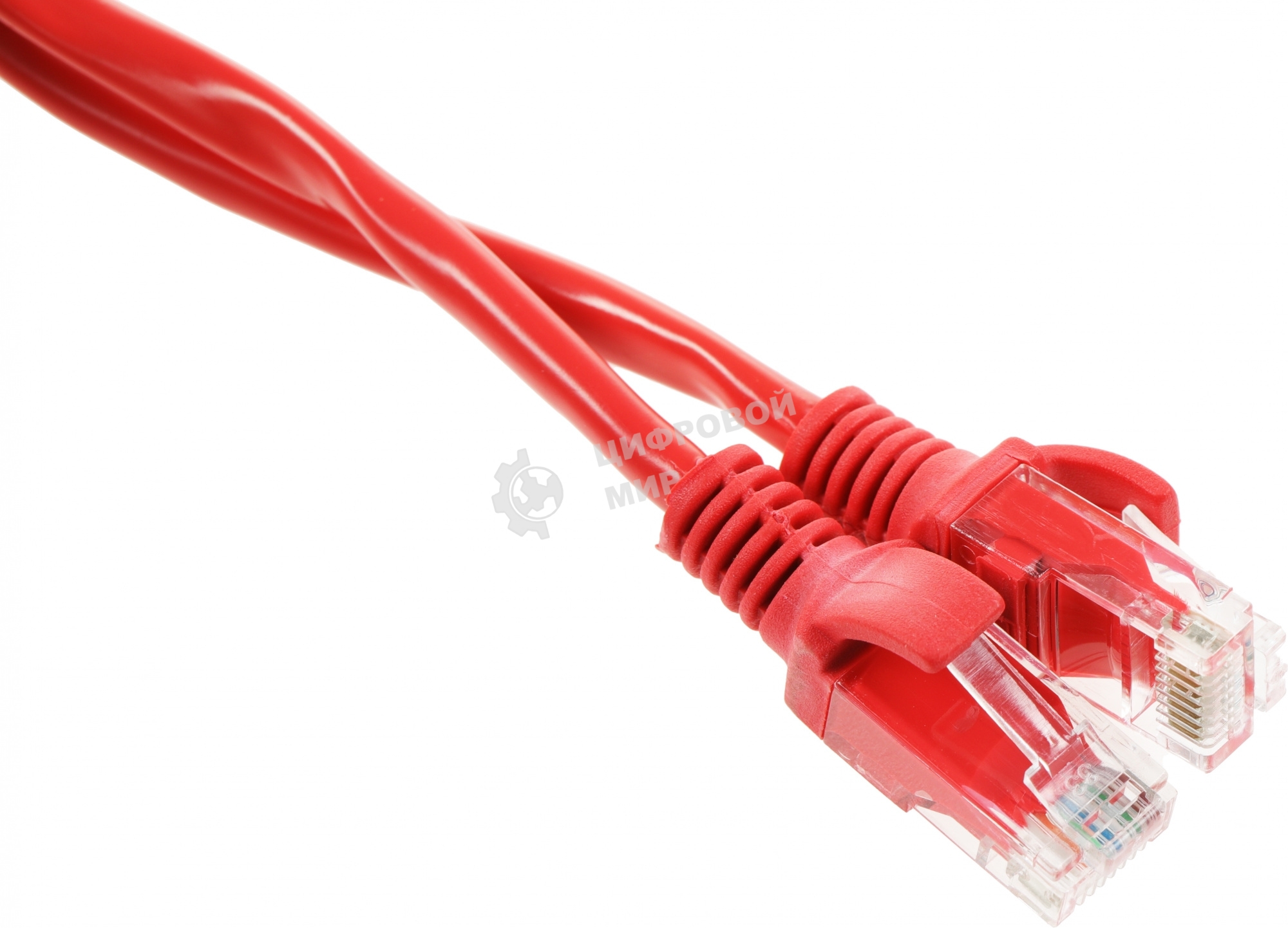Патч-корд UTP Cablexpert cat.5e, 5м, литой, многожильный (красный)