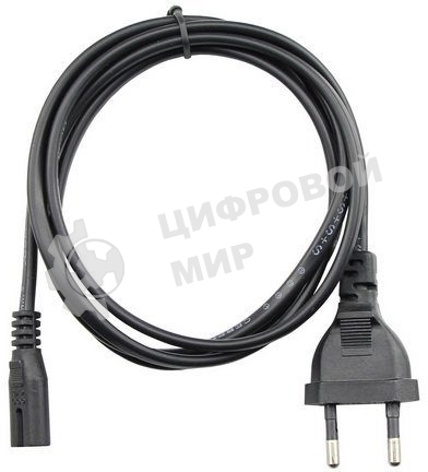 Кабель для аудио-видео техники IEC-320-C7--розетка 220V, 2-pin, 1,8м, медь, VCOM