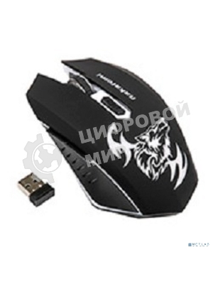 Мышь беспроводная Nakatomi MROG-15U черный, 1600 dpi, радиоканал, USB, кнопки - 6