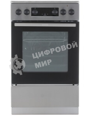 Плита электрическая Gorenje GEC5C40XAOT серебристый, конфорок 4 шт, духовка 70 л, 50 см x 85 см x 59.4 см