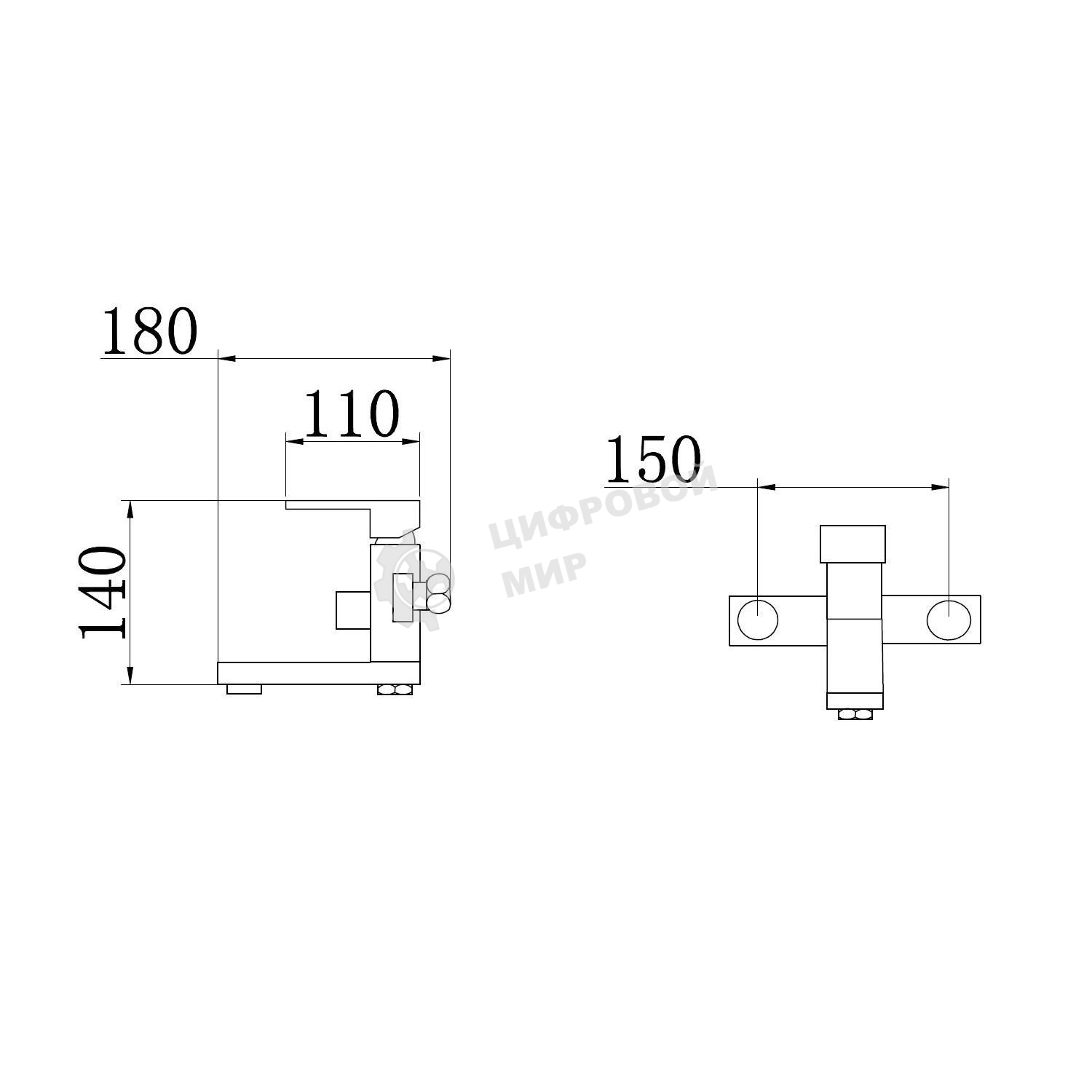 SL144-009E Смеситель для ванны,Ø35