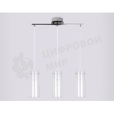 Светильник Ambrella light TR3675/3 CH/CL/FR хром/прозрачный/белый матовый E14/3 max 40W 640*110*900