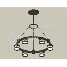Светильник Ambrella light XR92051203/6 SBK/FR черный песок/белый матовый GX53  (A9205, C9232, N8478)
