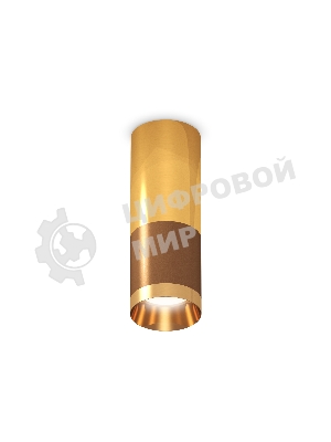Светильник Ambrella Light XS6304080 SCF/PYG кофе песок/золото желтое полированное MR16 GU5.3 (C6304, C6327, A2010, N6134)