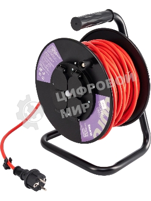 Сетевой удлинитель Buro BU-PSR4.30/G-16 30м (4 розетки) оранжевый (коробка)