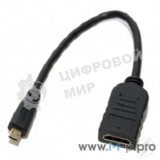 Переходник 5bites Кабель-5bites Адаптер BC-HDM2AF HDMI F, micro HDMI M 1.4B, зол.разъемы