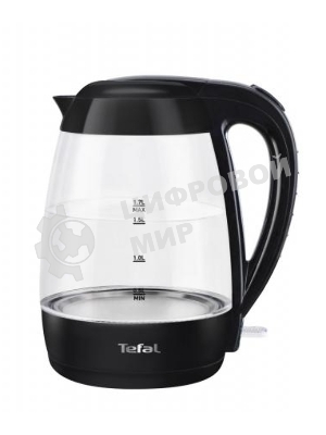 Электрочайник Tefal KO 450832 черный, 1.7 л, 2400 Вт, скрытый нагревательный элемент