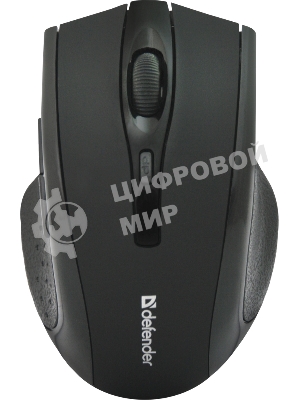 Мышь беспроводная Defender Accura MM-665 черный, 1600 dpi, радиоканал, USB, кнопки - 6