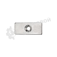 Неодимовый магнитный прямоугольник Rexant 35х15х3 мм с зенковкой 8х4 мм (упаковка 1 шт.)