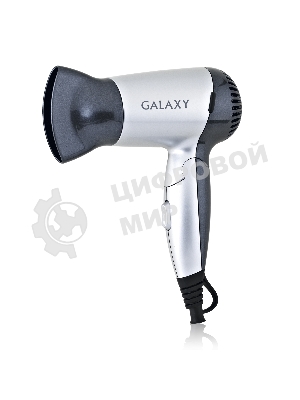 Фен Galaxy Line GL 4303 серый/черный, 1200 Вт, компактный