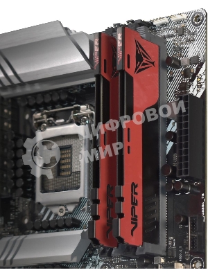 Оперативная память Patriot Viper Elite II, DDR4, 16GB (2x8 GB), 2666 MHz, CL16, DIMM, радиатор, красный