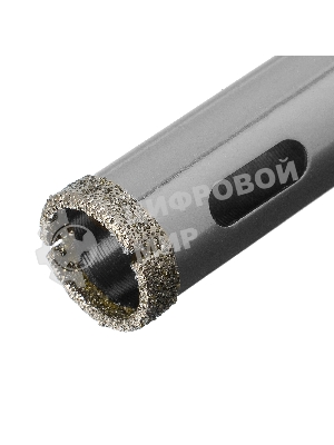 Сверло алмазное Matrix по керамограниту, 14 х 67 мм, 3-гранный хвостовик