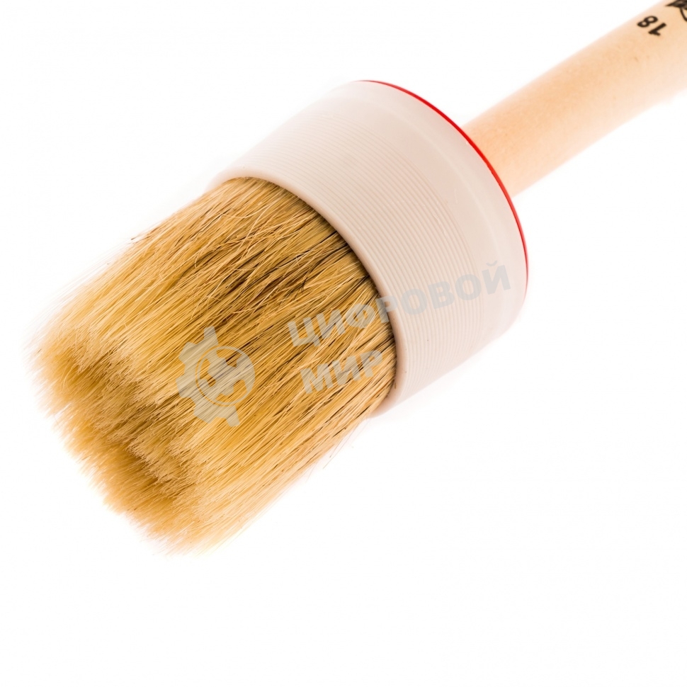 Кисть круглая MTX 82088 №18 (60 мм), натуральная щетина, деревянная рукоятка
