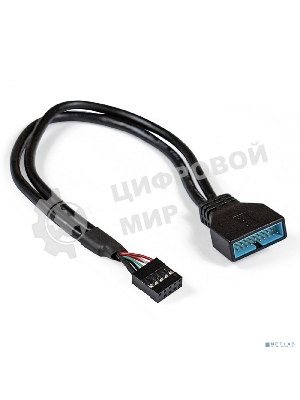 Кабель-переходник ExeGate EX284940RUS USB 2.0-USB 3.0 ExeGate EX-CC-U3U2-0.3 (9pin/19pin, 0,3м)