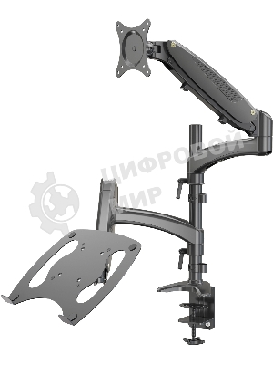 Кронштейн для монитора/ноутбука Cactus CS-VM-LH08-BK черный 13