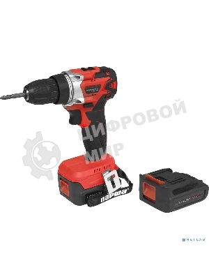Дрель-шуруповерт аккумуляторная Парма ДША-02-2016/2Li, 18 В, 2 А·ч, аккумуляторная