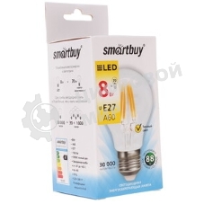 Лампа светодиодная Filament Smartbuy-A60-8W/3000/E27