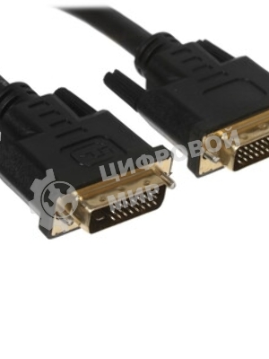 Кабель ATCOM АТ9148 Dvi-Dvi 2 ferite черный 24/24pin пакет 24+1(DVI-D) - 3,0 м