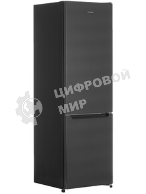 Холодильник Maunfeld MFF176SFSB черный двухкамерный 188/75л морозилка снизу, ручная разморозка