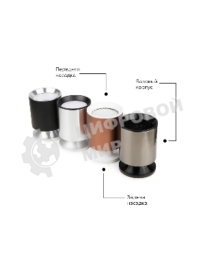 Насадка для корпуса светильника N6103 PBK черный полированный D60*H18mm Out2mm MR16
