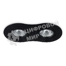 Встраиваемый поворотный точечный светильник Ambrella light TN102507/2 BK черный GU5.3 175*95*28