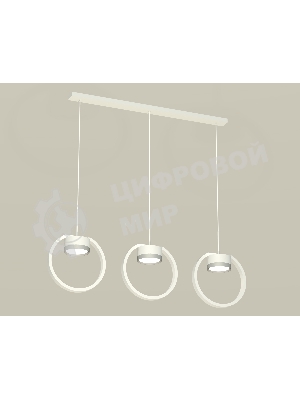 Светильник Ambrella light XB9106101/3 SWH/MCH белый песок/хром матовый GX53 (C9106, N8121)