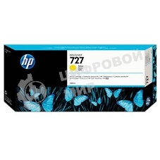 Картридж струйный HP 727 с желтыми чернилами для принтеров Designjet, 300 мл
