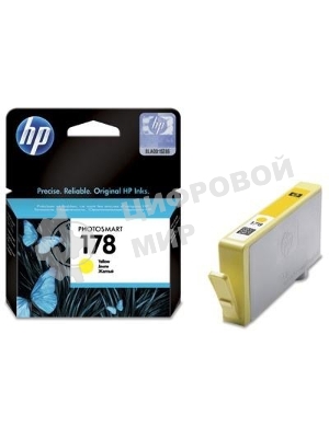 Картридж струйный HP №178 CB320HE желтый для HP C5383/C6383/B8553/D5463 (300 стр.)