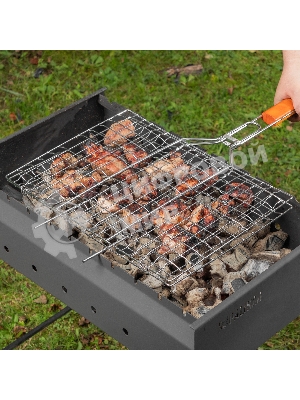 Решетка-гриль Camping Palisad 300х400 мм, хромир.